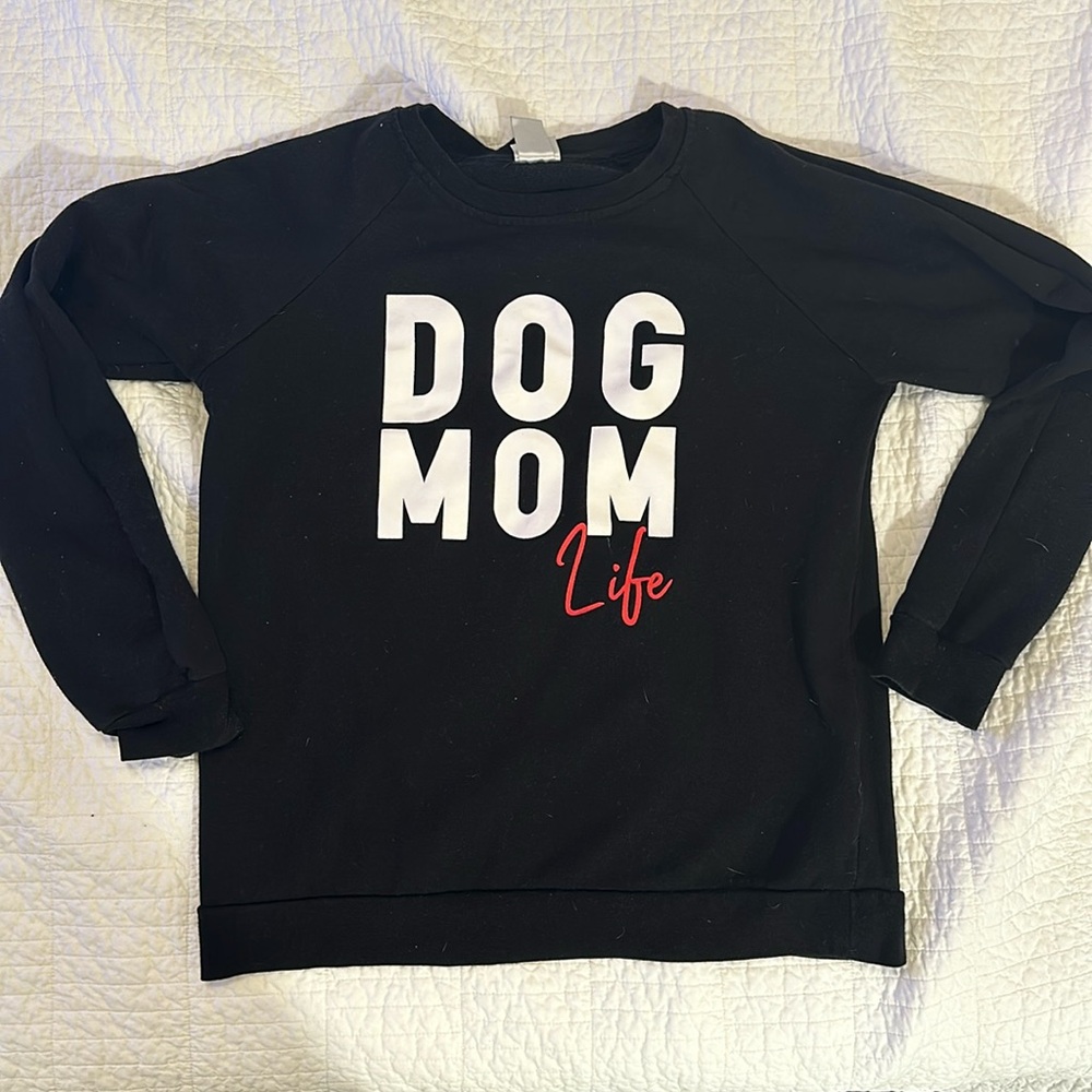 Dog Mom Life Sweatshirt‎ Black